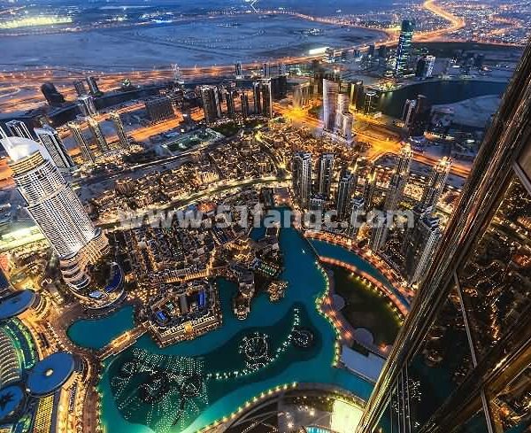 阿联酋迪拜帝国大道高档公寓，坐拥市中心哈利法塔区域运河景观